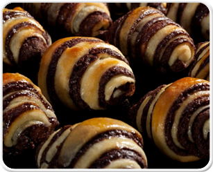 Fresh rugelach assortment from Glick's Bakery